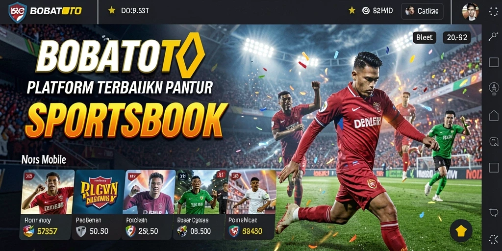Tampilan antarmuka pengguna BOBATOTO saat melakukan taruhan olahraga.