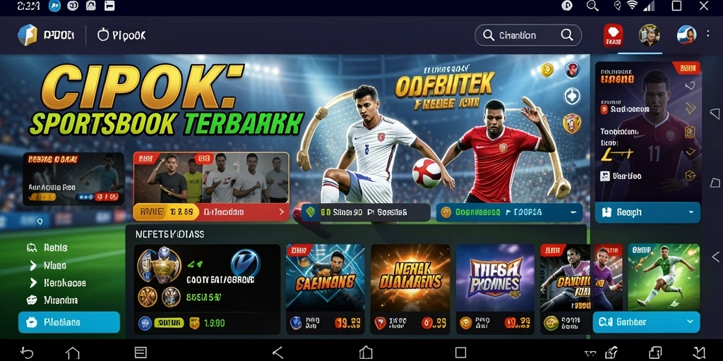 Tampilan gameplay Sportsbook yang menarik dan interaktif.