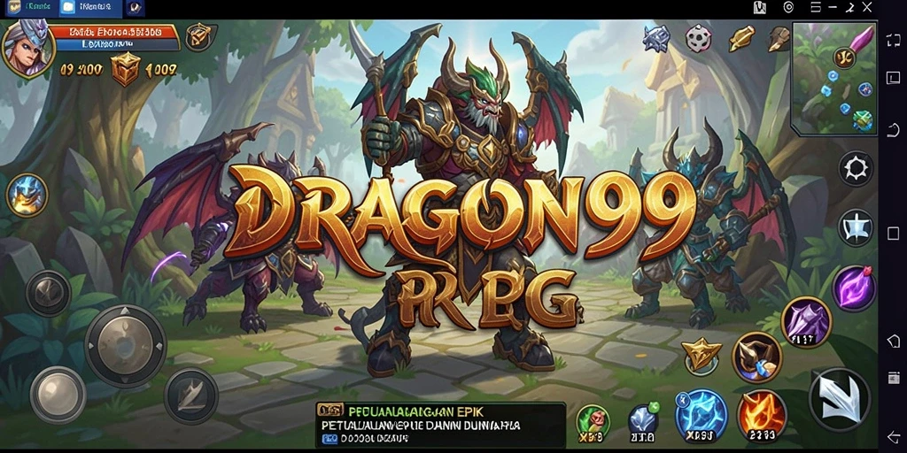 Tampilan gameplay RPG yang menawan dan interaktif di DRAGON99.