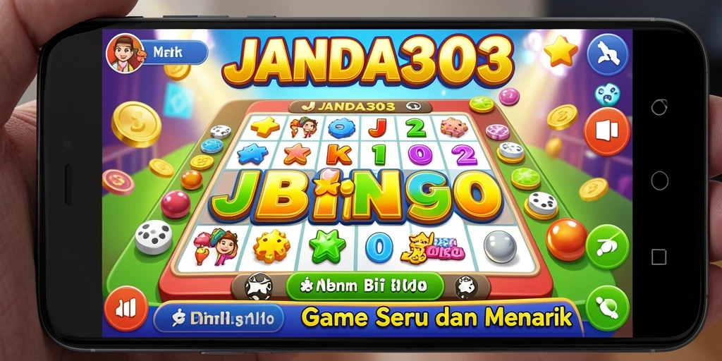 Tampilan gameplay seru dalam aplikasi Bingo JANDA303.