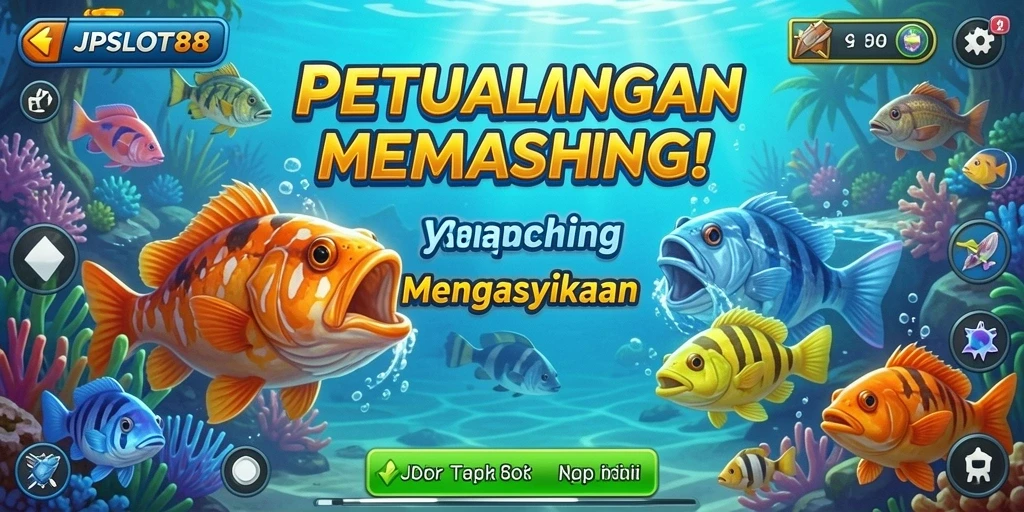 Screenshot gameplay JPSLOT88 menunjukkan aksi memancing yang seru dan menantang.