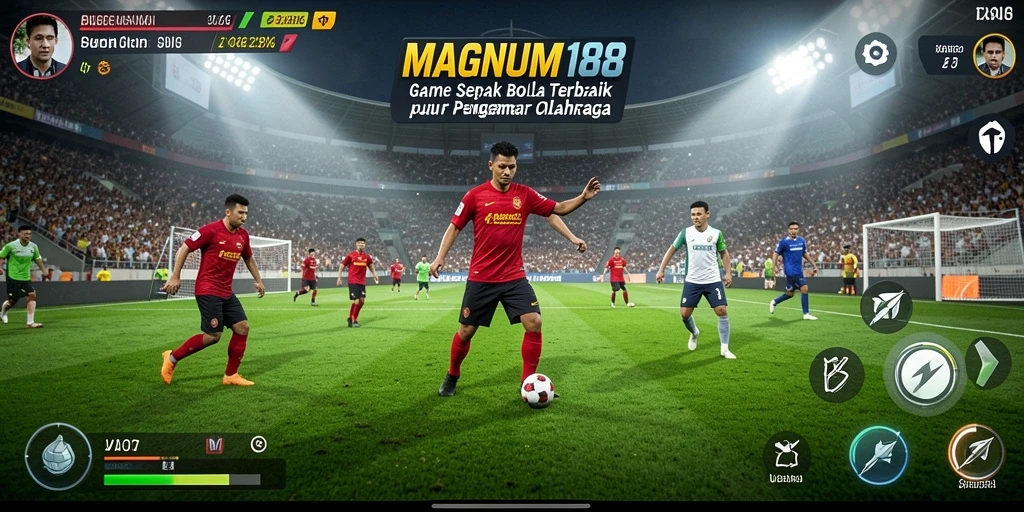 Tampilan gameplay MAGNUM188 yang menakjubkan dan penuh aksi sepak bola.