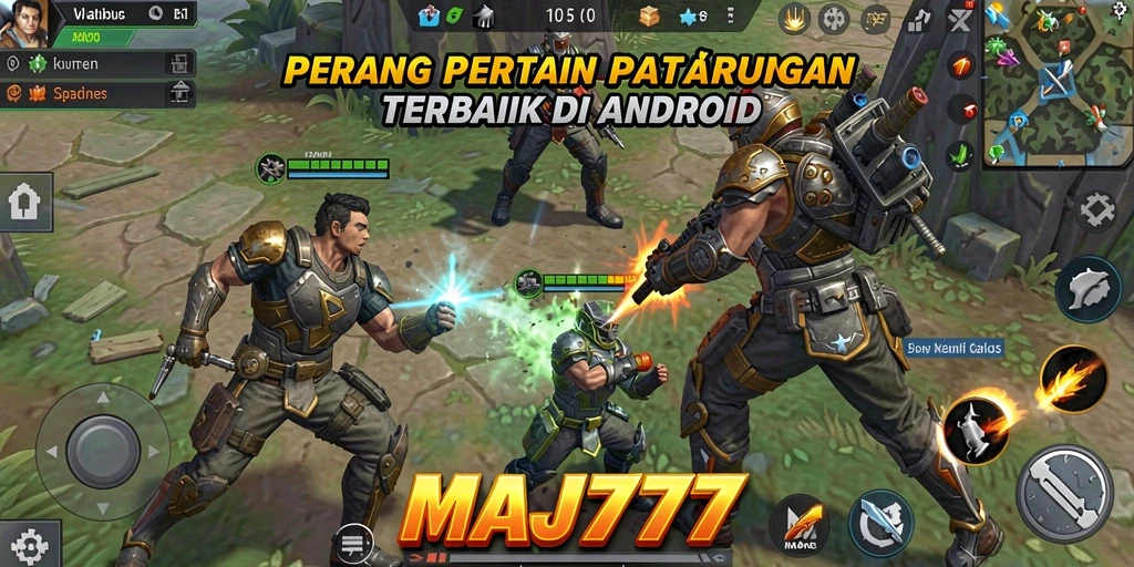 Tampilan aksinya yang mendebarkan saat pertarungan intens.