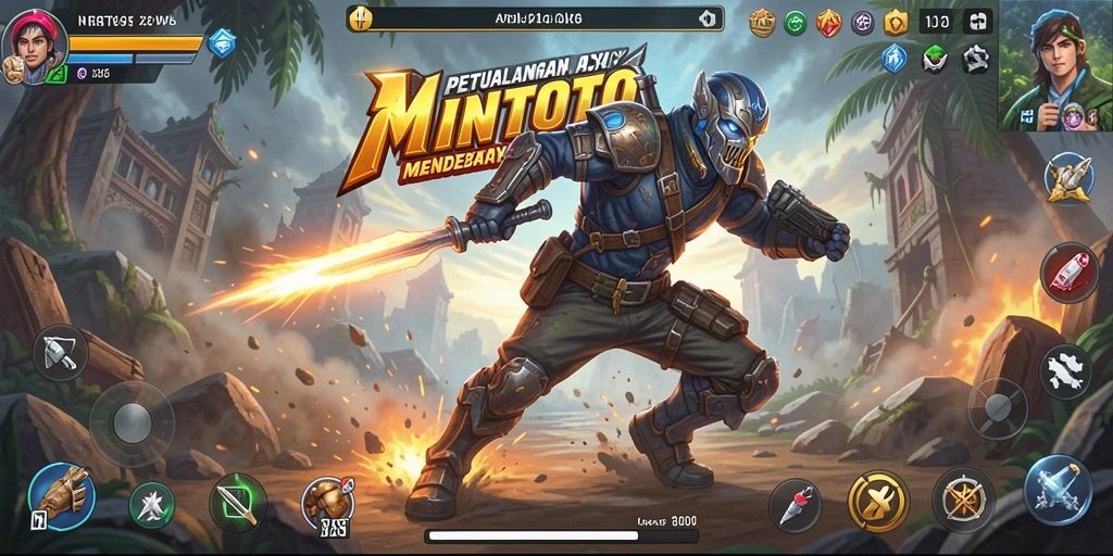 Tampilan seru dari gameplay MINTOTO yang penuh aksi.