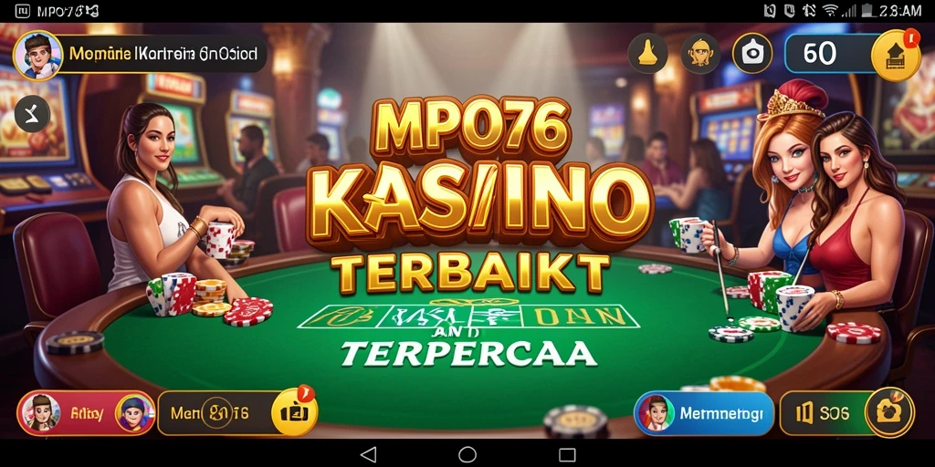Tangkapan layar MPO76 menampilkan aksi seru permainan Kasino.