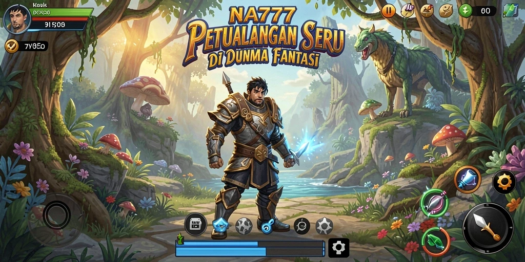 Tampilan menakjubkan dalam gameplay petualangan NA777.