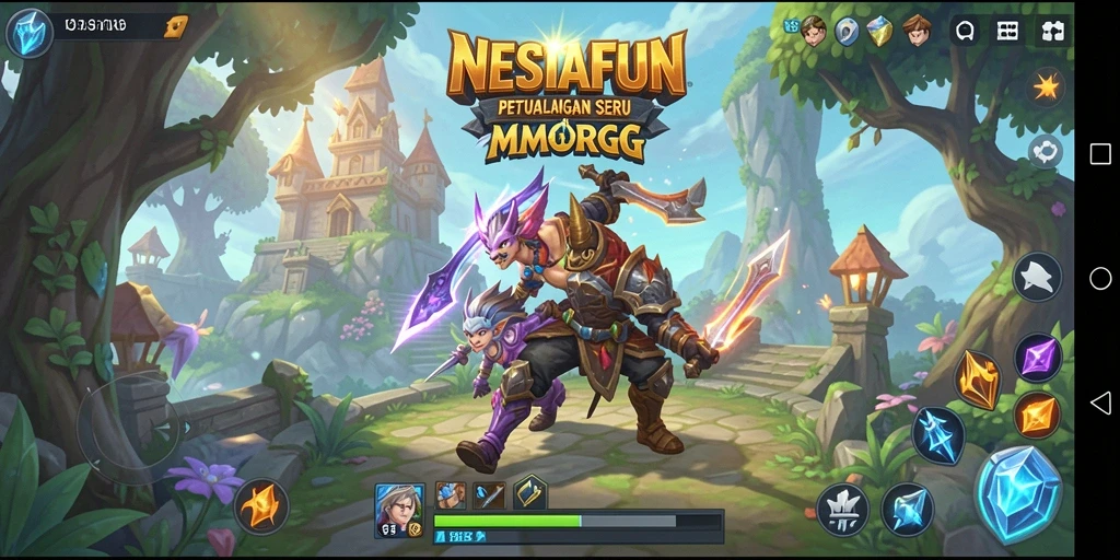 Tampilan gameplay seru dan aksi mendebarkan di NESIAFUN.