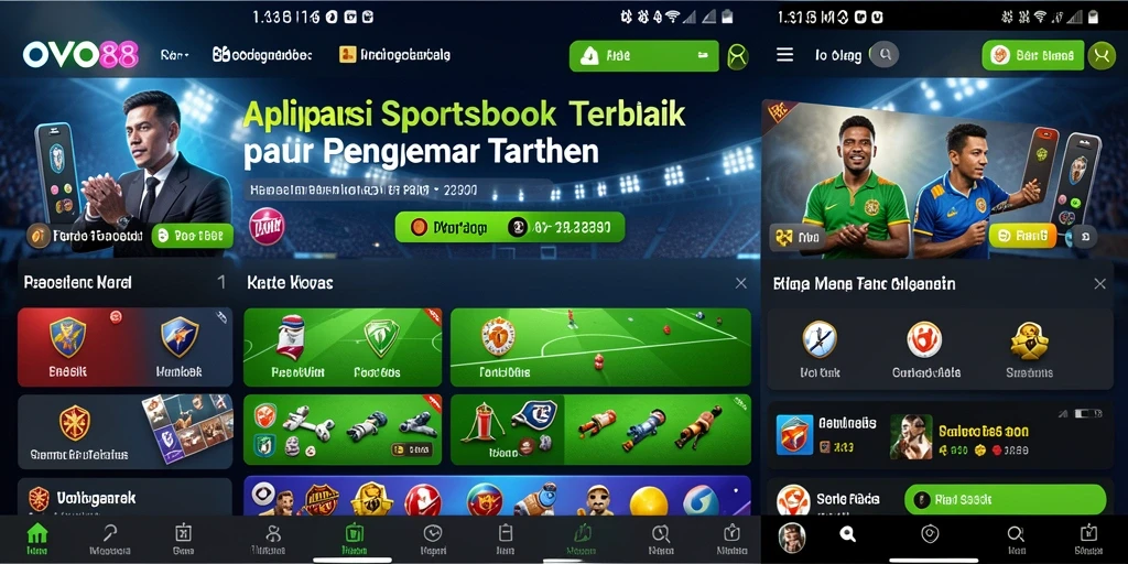 Screenshot OVO88 menunjukkan pengalaman taruhan Sportsbook yang menarik.