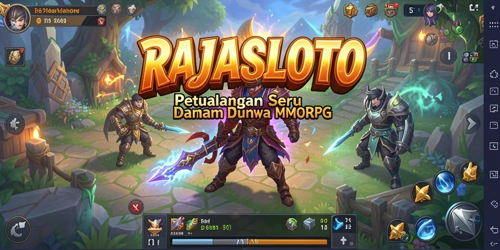 Tampilan gameplay seru dan interaksi di dunia RAJASLOTO.