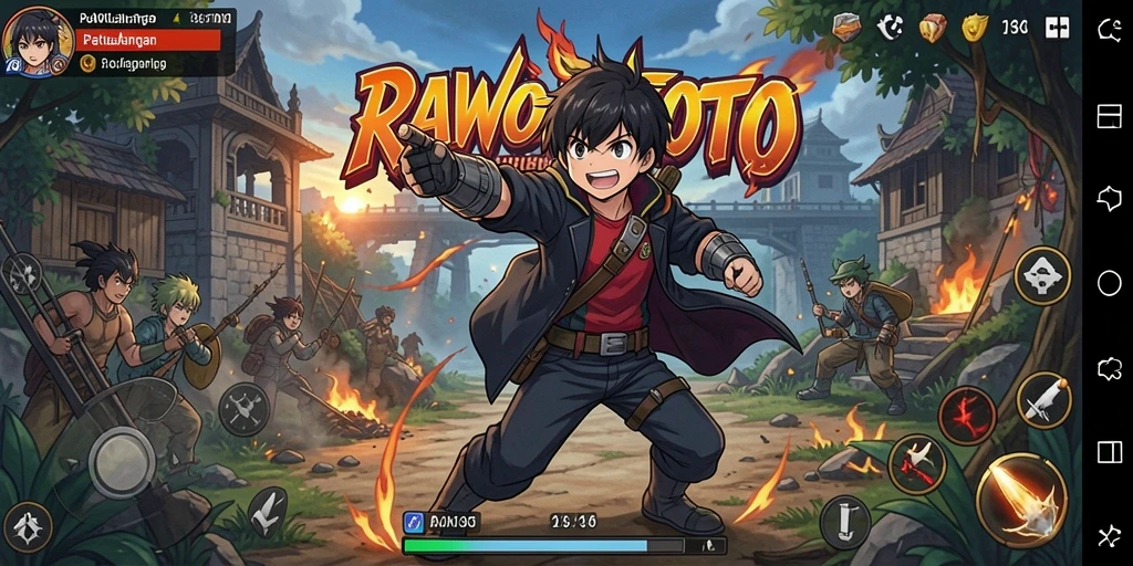 Tampilan menarik di gameplay RAWONTOTO yang penuh aksi.
