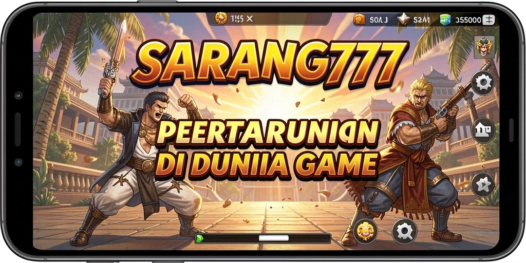 Tampilan gameplay SARANG777 dengan aksi pertarungan yang mendebarkan.