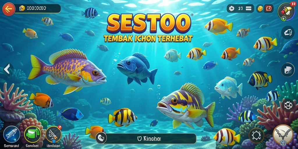 Gameplay seru SESETOTO dengan grafis menakjubkan dari bawah laut.