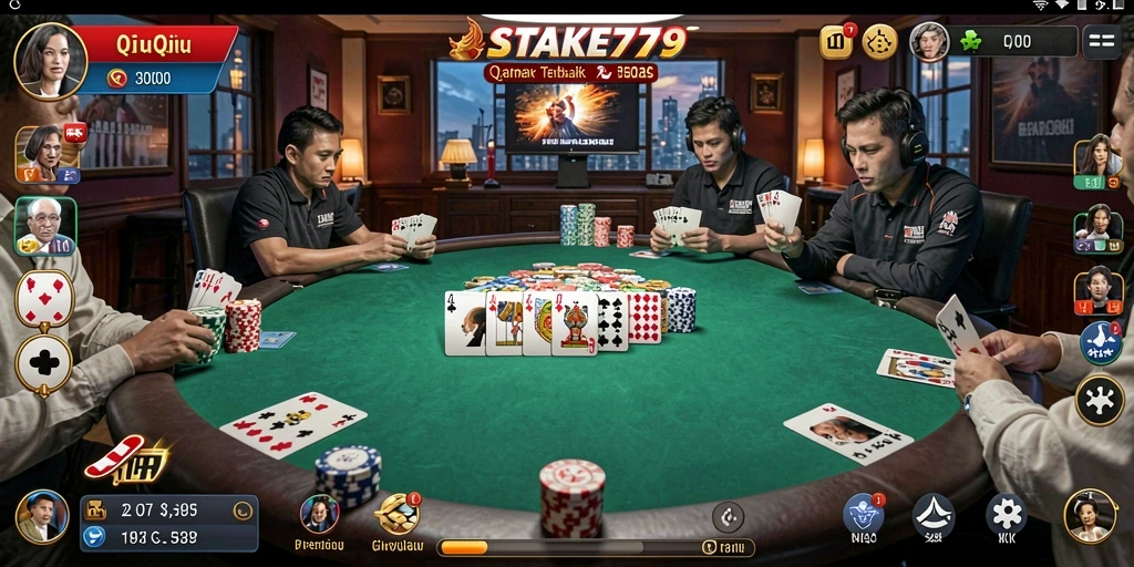 Tampilan gameplay menarik dari STAKE779 QiuQiu.