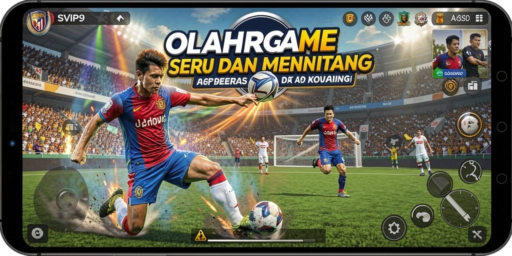 Tampilan gameplay seru di SVIP9 dengan variasi olahraga.